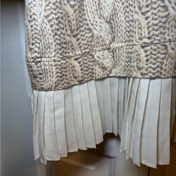 Kensie - Chic Mini Office Longue Sleeve Dress Cable Knit Pattern in Size L - Picture 6 of 6